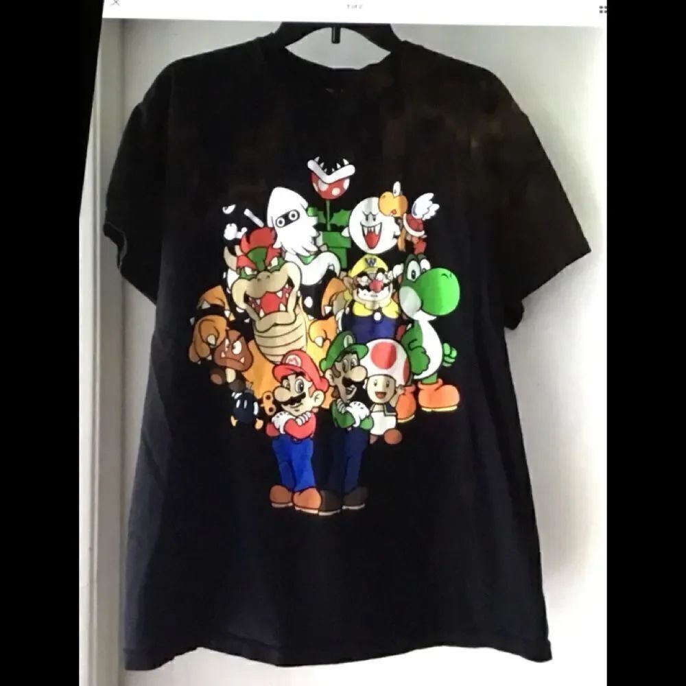 Super Mario & Friends Nintendo Black T-shirt Sz L